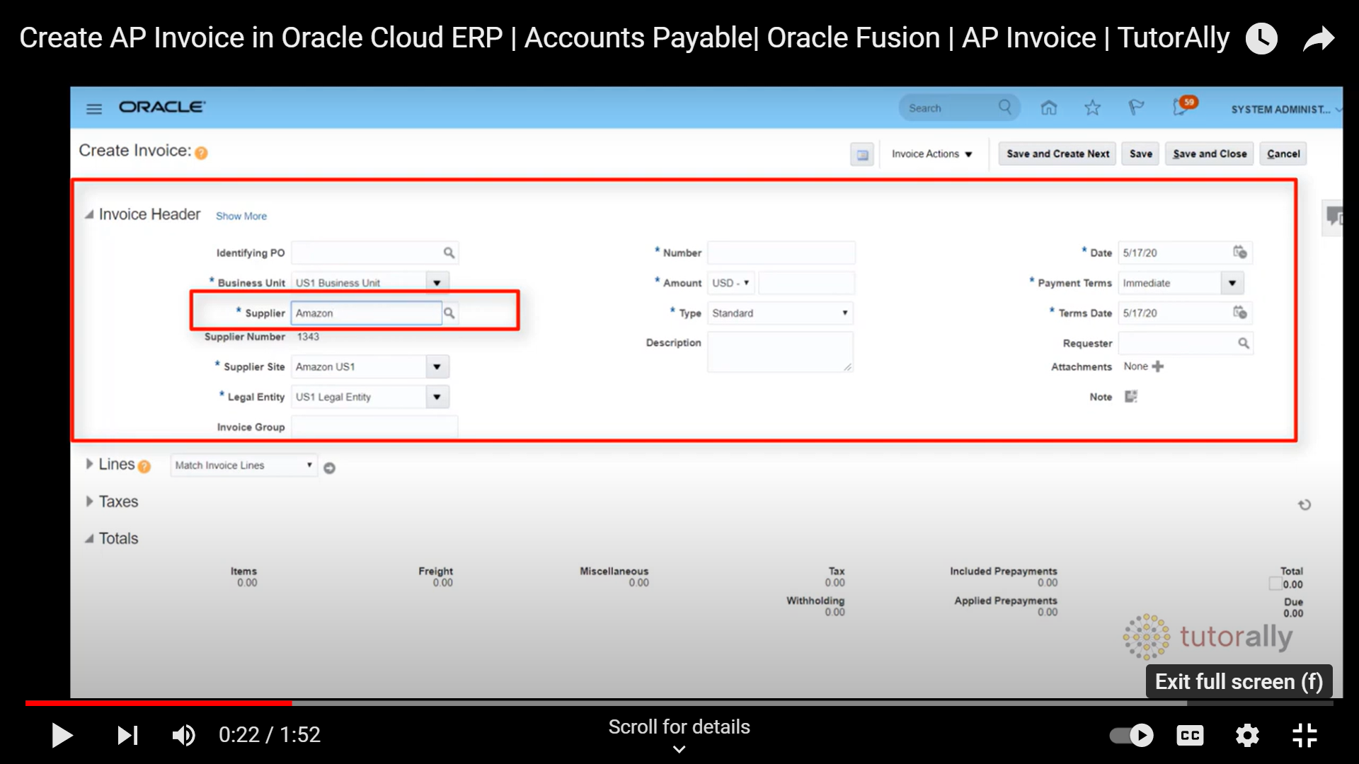 P2P Cycle in Oracle Cloud Fusion