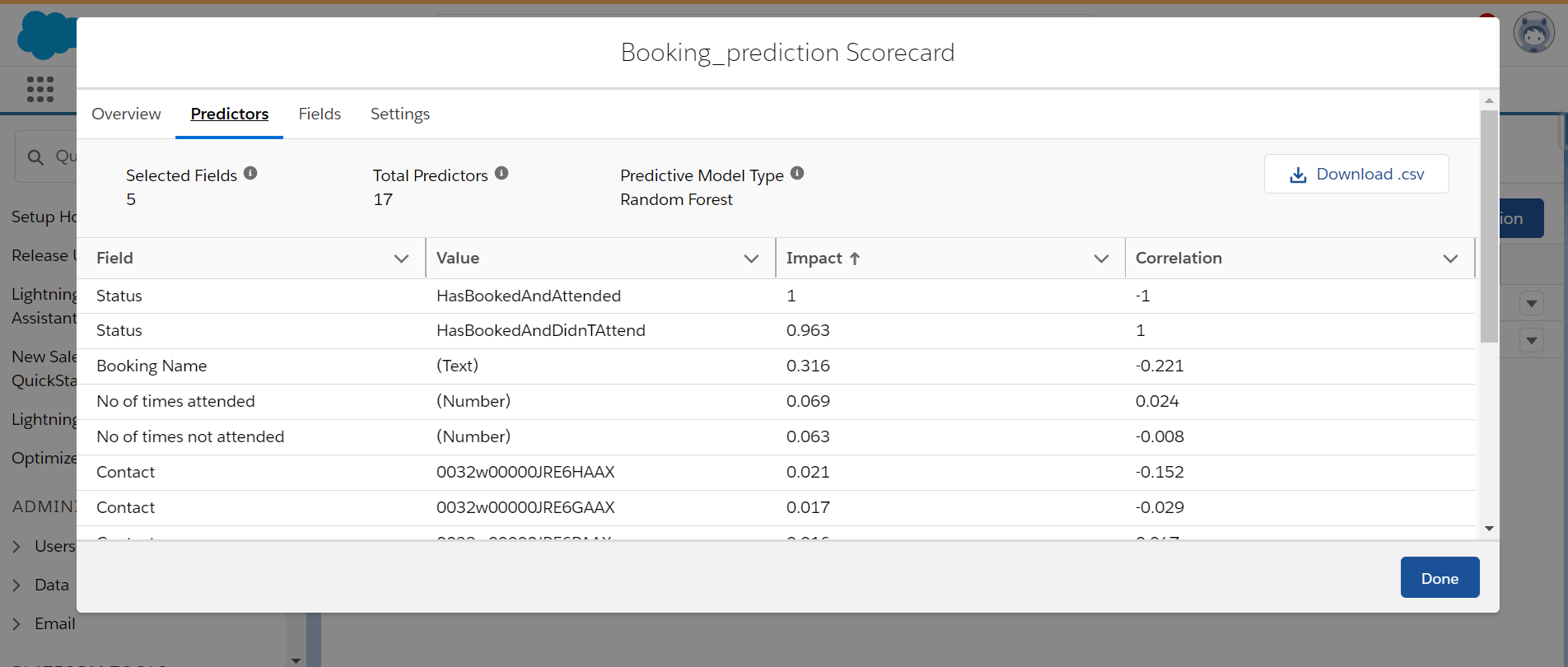 Einstein Prediction Builder